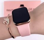 Haino Teko G8 Mini Rose Gold Smartwatch — 41mm HD, Bluetooth Call, Wireless Charging & Dual Straps | - Image 3
