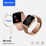Haino Teko G8 Mini Rose Gold Smartwatch — 41mm HD, Bluetooth Call, Wireless Charging & Dual Straps | - Image 5