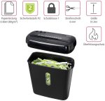 Hama Basic S6 Strip-Cut Paper Shredder – 6-Sheet Capacity, 8L Bin, Security Level P-2 – Ideal for Home & Office Use, Price in Oman - Image 6
