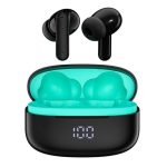 Heatz HB6 Wireless Earbuds – Dual Mic, Digital Display, Bluetooth 5.3, Noise Cancellation,
