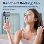 Heatz M11 Handheld High‑Velocity Rechargeable Fan – 120‑Gear Stepless Speed, USB‑C, Compact & Powerful - Image 5