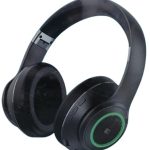 Heatz ZB80 Bluetooth Wireless Over-Ear Headphones with Noise Cancellation, 7-Color LED Lights, and 7-Hour Playtime,