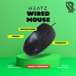 Heatz ZM58 Wired Optical Mouse – 1600 DPI, Ergonomic Design, USB Plug & Play, - Image 3