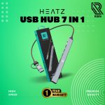 Heatz ZU04 High-Speed 7-in-1 USB A & C Hub with HDMI, VGA, USB 3.0, SD/TF Card Reader, and PD Charging – Compatible with Laptops & MacBooks, - Image 3