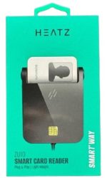 HEATZ ZU10 Smart ID Card Reader – USB 2.0 Plug-and-Play Device for Secure Identification,