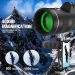 High-Power 40x60 Monocular Telescope with Smartphone Adapter & Tripod – Waterproof, BAK4 Prism, Ideal for Outdoor Adventures Price in Oman - Image 6