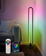 Home Lighting RGB Floor Lamp – 140cm Smart LED Corner Lamp with Remote & App Control, 16 Million Colors, Dimmable Mood Lighting - Image 2