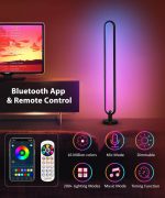 Home Lighting RGB Floor Lamp – 140cm Smart LED Corner Lamp with Remote & App Control, 16 Million Colors, Dimmable Mood Lighting - Image 3