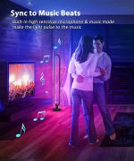 Home Lighting RGB Floor Lamp – 140cm Smart LED Corner Lamp with Remote & App Control, 16 Million Colors, Dimmable Mood Lighting - Image 5