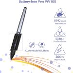 HUION HS64 Creative Pen Tablet – 6.3x4" Drawing Area, 8192 Pressure Levels, Battery-Free Stylus, Android/Windows/macOS Compatible, - Image 4