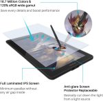 HUION Kamvas 13 Creative Pen Display – 13.3" Full HD, Battery-Free Stylus, 8192 Pressure Levels, ±60° Tilt Support, 120% sRGB - Image 7