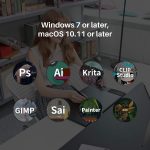 HUION WH1409(8192) Wireless Graphics Tablet – 13.8" x 8.6" Active Area, 8192 Pressure Levels, 12 Express Keys, 2.4GHz Wireless Connectivity - Image 4