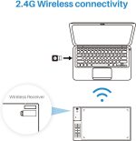 HUION WH1409(8192) Wireless Graphics Tablet – 13.8" x 8.6" Active Area, 8192 Pressure Levels, 12 Express Keys, 2.4GHz Wireless Connectivity - Image 5