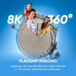 Insta360 X5 8K 360° Action Camera SP34 – Dual 1/1.28″ AI Sensors, Replaceable Lens & FlowState Stabilization - Image 5