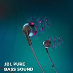 JBL T205 In‑Ear Headphones – ChromeGold (T205CRM) with Pure Bass & Mic – - Image 6