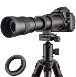 Jintu 420–800mm f/8.3 Manual Telephoto Zoom + T-Mount (Canon Compatible) Super-Zoom, Lightweight 700g, Tripod Collar - Image 2
