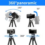 Jmary KP-2205 Lightweight Aluminum Tripod with Mobile Holder – 134cm Max Height - Image 5