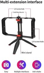 Jmary MT-33 Video Cage Rig Kit – Lightweight Vlogging Setup for Smartphones & Cameras – - Image 2