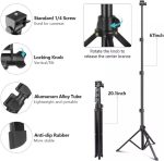 Jmary MT-36 Portable Tripod – 67-Inch Lightweight Adjustable Stand for Cameras and Smartphones - Image 4