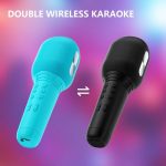 K9 Handheld KTV Wireless Bluetooth 5.0 Karaoke Microphone with Built-in Speaker – Portable & Rechargeable - Image 4