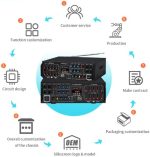 Karaoke Digital Cinema System OF-G0326M – Portable Bluetooth Karaoke Machine with Dual Wireless Microphones & LED Display, - Image 2