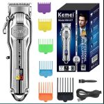 Kemei KM-517 Professional Cordless Hair Clipper – Rechargeable Shaver with Digital Display & Stainless Steel Blades - Image 5