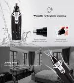 Kemei KM-6512 Electric Nose & Ear Hair Trimmer – Stainless Steel Blades - Image 8
