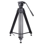 Kingjoy VT-2500 Professional Video Tripod Kit – Fluid Head, 155cm Height, 15kg Load Capacity –