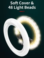 L07 Ring Light Selfie Stick Tripod – Portable Bluetooth-Enabled LED Ring Light Best Price In Muscat Oman - Image 3