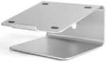 Laptop Stand EW03017 Silver – Foldable Aluminium Ergonomic Riser with Ventilation & Non-Slip Pads – - Image 2