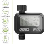 LeaderPro SOP11 Automatic Irrigation Timer – Programmable Garden Watering Controller with Rain Delay and Manual Override