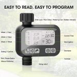 LeaderPro SOP11 Automatic Irrigation Timer – Programmable Garden Watering Controller with Rain Delay and Manual Override - Image 4