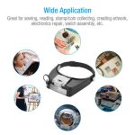 LED Headband Magnifier HED1 – Hands-Free Adjustable Magnifying Visor with LED Light for Precision Work, Price in Oman - Image 9