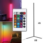 LED RGB Corner Standing Light LSC1 – 140cm, 20W, 16 Million Colors, Remote & App Control,