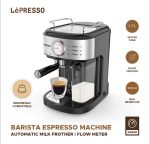LePresso Barista Espresso Machine – 20 Bar Pump, Automatic Milk Frother & Flow Meter – - Image 3