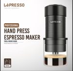 Lepresso Hand Press Espresso Maker LPRJPCMBK – Portable 9-Bar Manual Espresso Brewer, 80 mL, Stainless Steel & Aluminum Alloy – - Image 5