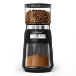 LePresso High-Performance Coffee Bean Grinder LPPWGRBK – 20 Grind Settings, Burr, 210g Hopper, 150W –