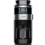 LePresso LP6DCMBK Bean Grinder Coffee Brewing Machine – Programmable 6-Cup Glass Carafe with Flat Burr Grinder