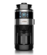 LePresso LP6DCMBK Bean Grinder Coffee Brewing Machine – Programmable 6-Cup Glass Carafe with Flat Burr Grinder
