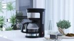 LePRESSO LPDCMBK 1.25L 1000W Drip Coffee Maker with Glass Carafe – Anti-Drip System & Nylon Filter – - Image 2