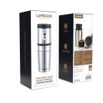 LePresso Portable Mug Burr Grinder Coffee Maker (LPGCMSM) – 250ml Travel Mug with Adjustable Grind & Type-C Charging, - Image 4