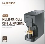 Lepresso Trezza Multi-Capsule Coffee Machine LPCM6618BK – 20-Bar, 1 L Water Tank, 1350 W, Nespresso/Dolce Gusto/Ground Compatible – - Image 4