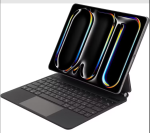Levelo AeroBoard Saffiano Leather Wireless Keyboard for iPad Pro 11″ (Model LVLABKP11BK) – Backlit, Multi-Gesture Trackpad, Type-C |