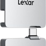 Lexar Professional Go 1TB Portable SSD + Hub – USB 3.2 Gen2 Rugged SSD with 4-Port Hub (LSL400S001T-RNSNG)