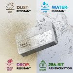 Lexar Professional Go 1TB Portable SSD + Hub – USB 3.2 Gen2 Rugged SSD with 4-Port Hub (LSL400S001T-RNSNG) - Image 3