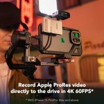 Lexar Professional Go 1TB Portable SSD + Hub – USB 3.2 Gen2 Rugged SSD with 4-Port Hub (LSL400S001T-RNSNG) - Image 8