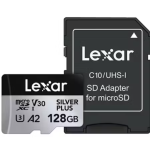 Lexar Professional Silver Plus 128GB microSDXC UHS-I – Up to 205 MB/s (LMS IPL 128G)