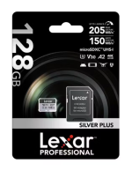Lexar Professional Silver Plus 128GB microSDXC UHS-I – Up to 205 MB/s (LMS IPL 128G) - Image 2