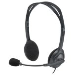 Logitech H111 Stereo Headset – 3.5mm Multi-Device Connectivity with Noise-Canceling Microphone