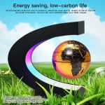 Magnetic Floating Globe Decoration – C‑Shape LED Levitating World Map Globe – - Image 4